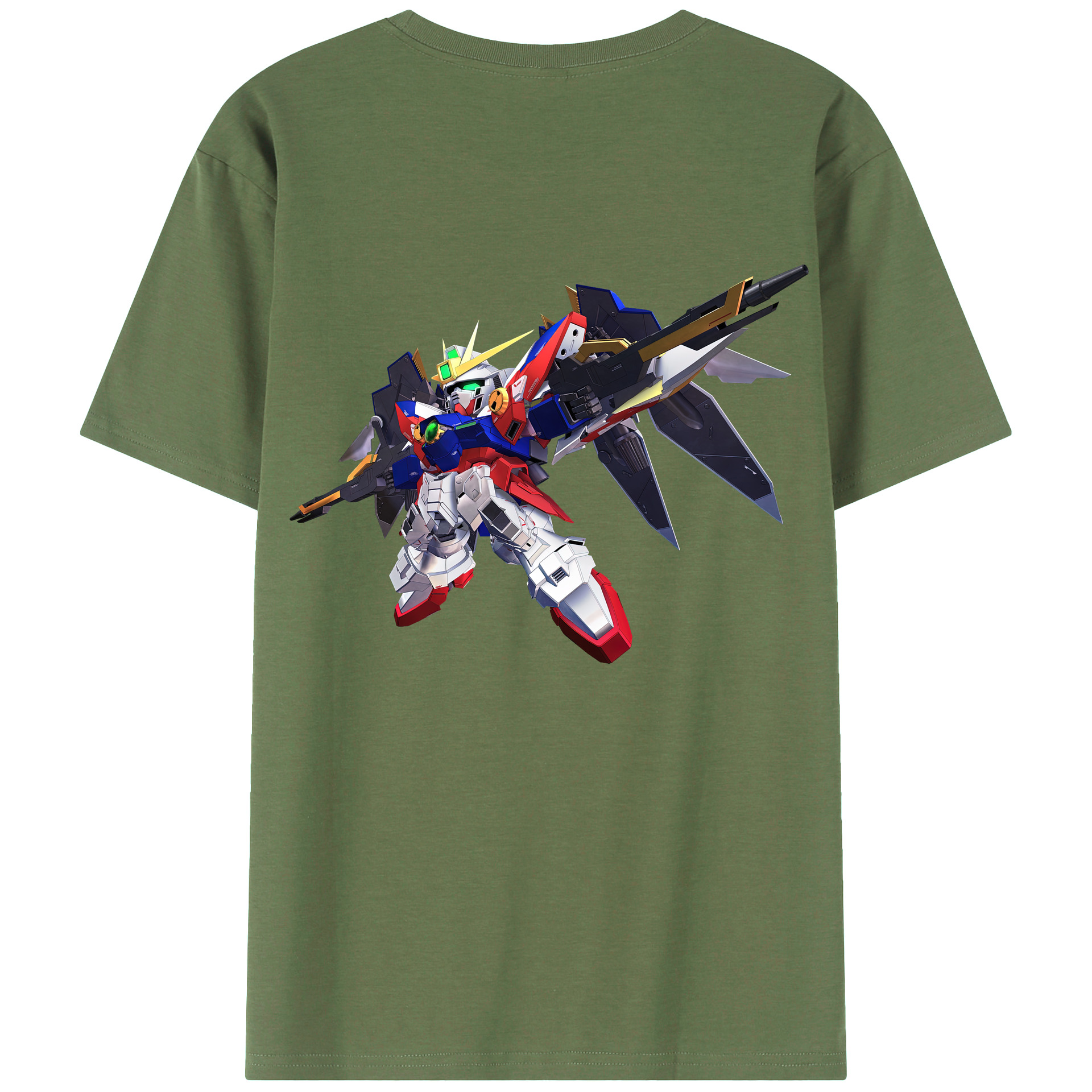（画像用） 機動戦士ガンダム Mobile Suit Gundam 綿100％ メンズ半袖Tシャツ（バックプリント） 通気性